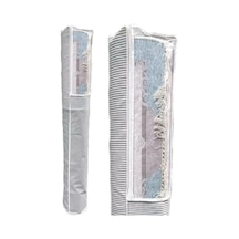 2 Adet Pencereli Halı Hurcu /halı Saklama 4m2 Standart 38 170 Cm Gri-beyaz