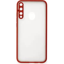 Newface Huawei P40 Lite E Kılıf Montreal Silikon Kapak - Kırmızı