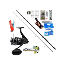 Okuma Wave Power 3000 240cm 20-40gr Double Black Spin Olta Takımı Seti