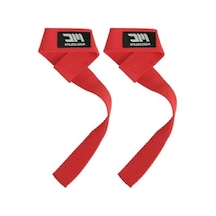 Kırmızı Renkli Lifting Strap, Ağırlık Antrenmanları İçin Altın
