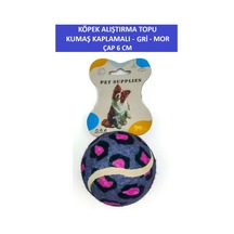Zetconcept Kumaş Kaplamalı Köpek Alıştırma Topu 6 Cm Çap Dayanıklı - Tenis Topu Sertliğinde