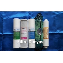 Filtre Dünyası Aqualıne Su Arıtma Cihazı Filtresi Takım 5Li Set Arıtıcı Filtresi