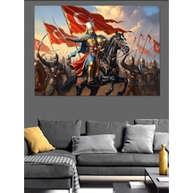 Ahşap Tablo Savaşçı At Üstünde Çocuk Odası Tabloları