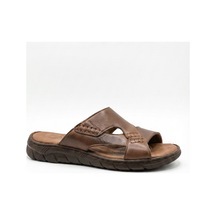 Kahverengi Erkek Hakiki Deri Terlik 713.2013 Kahverengi