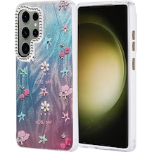 Samsung Uyumlu Galaxy S25 Ultra Kılıf Blade Aynalı Desenli Kapak Desen 4