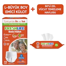 Freshlife Large Külot Bez 30'lu+2xl Vücut Temizleme Havlu 50'li