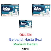 Önlem - Belbantlı Yaşlı Yetişkin Hasta Bezi Medium Beden 90'lı M