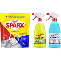 Asperox Bulaşık Makinesi Deterjanı 30 Tablet + Kireç Sökücü 1 L + Yağ Sökücü 1 L