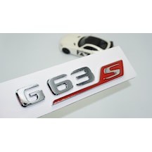 Dk Tuning G63s Bagaj Krom Kırmızı Abs 3m 3d Yazı Logo Benz İle Uy