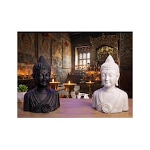 2'li Set Buda Heykeli 15 Cm Meditasyon Heykeli, Figür Meditasyon Biblo Masa Üstü Biblo, Hediyelik