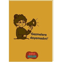 Keskin 12 17 Kuşe Kapak Anne Sözleri Not Defteri - Gezmelere Doyamadın Çok Renkli
