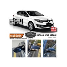 ŞüsCarOto Renault Megane 3 2008-2016 Batman Yarasa Ayna Kapağı Piano Black ABS Plastik (00)