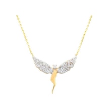 Taşlı Melek Kolye 2.00 Gram 14 Ayar Altın