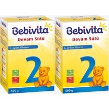 Bebivita Devam Sütü 500gr No:2 6-12 Ay 2 Li Set