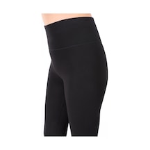 Incebelli Kadın Siyah Yüksek Bel Toparlayıcı Örme Taytsiyahm Siyah