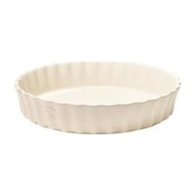 Emile Henry Tart-Börek-Flan Kabı Yuvarlak 32 Cm Ekru/Clay -26032