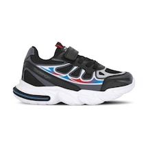 Slazenger Kafka F Unisex Çocuk Cırt Cırtlı Siyah / Gri Günlük Spor Ayakkabısı Gri - Siyah