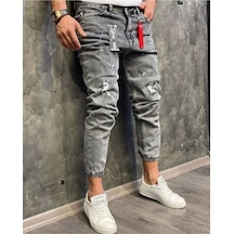 Oliggopol Erkek Paçası Lastikli Boyfriend Kot Pantolon