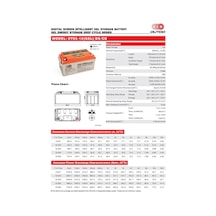 Akü Outdo Otd75 Ekranlı Port Çıkışlı Ds-ıgel Energy Storage Deep Cycle Vrla Gel 10hr 12v 75ah