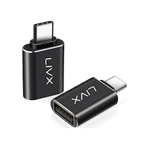 Usb 3.1 To Type-c 10gbps 3a Hızlı Şarj Ve Data Aktarımı Çevirici Dönüştürücü Otg Adaptör Siyah Otgcz Ikili