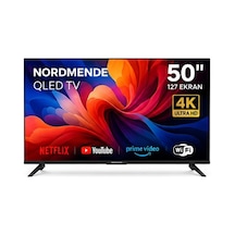 Nordmende Q50NM1105 Frameless 4K Ultra HD 50" 127 Ekran Uydu Alıcılı Android QLED TV