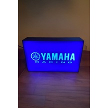 Yamaha Racing Tasarımlı Dekoratif Aydınlatma Gece Lambası Çok Renkli