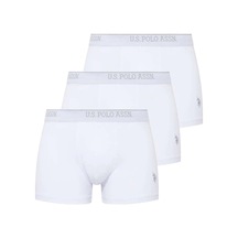 U.S. Polo Assn. Erkek Beyaz 3 Lü Boxer
