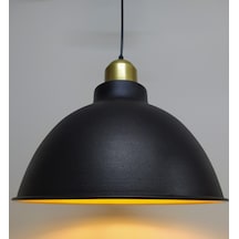Riolight Retro Siyah Içi Altın Gold Askılı Tekli Metal Sarkıt (538296371)