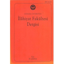 Ilahiyat Fakültesi Dergisi Sayı 37 - Yıl 2009 - Şubat