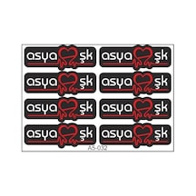 A5 Sticker 044 Tek Paket Çoklu Sticker Standart