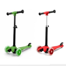 Mını Scooter Rıden Shıne Işıklı Scooter 55x57-64-71cm Fosforlu Renkli +2 Yaş - 40kg Max Taşıma Herhangi Bir Renk Gönderilir Çok Renkli