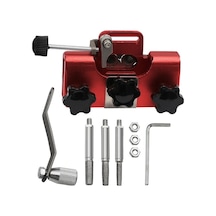 Trendooze Zincirli Uzunluğu Testere Suntek Seti Kırmızı Jig Bileme Alet Ro