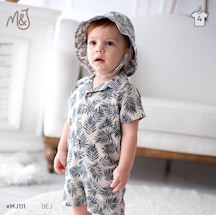 Babydoll 2li Takım Maryjoe Salopet Hawai Mavi