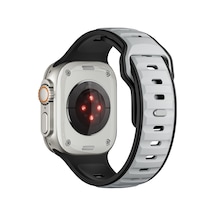 Apple Uyumlu Watch  Ultra 1/2/3 49mm Kordon Oval Silikon Desen Renkli Band 135