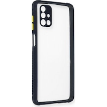 Newface - 701 - Samsung Galaxy M51 Kılıf Miami Şeffaf Silikon - Edntrend - - Lacivert