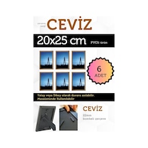 Ceviz-6 Adet Pvc Li 20x25 Cm 22mm Bombeli Çerçeve Fotoğraf Resim Çerçevesi Ayaklı Veya Duvara Asma Yatay-dikey 92590638