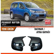 Peugeot Rifter 2019+ Uyumlu Yarasa Batman Ayna Kapağı Piano Black