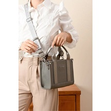 Just Polo Kadın Yeni Sezon Orta Boy Şık El Ve Omuz Çantası Shoulder Bag Gri