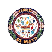 Seramik Tabak Cinco De Mayo 30 Cm No.2