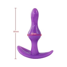 Backpart 2 Boğumlu Silikon Anal Tıkaç - Mor-pembe