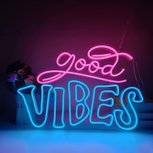 Good Vibes Neon Led Tabela Dekoratif Aydınlatma