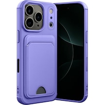 İphone 17 Pro Kelvin Kartvizitli Silikon - Lila