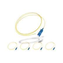 5 Adet Sc Sx Sm 9/125 Pigtail Fiber Optik Kablo 1 Metre