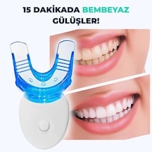 5 Led Işıklı Diş Beyazlatma Cihazı Ve 3 Adet Jel Seti Med-blue Teknolojisi, Fda, Ce Ve Tse Sertifikalı, 15 Günlük Kür, 3-5 Ton Beyazlık, 15 Dakika Kullanım