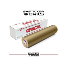 Metalik Gold Altın Renk Folyo Kaplama , Sticker Vb. Oracal Yüksek Kalite Ürün 1 Metre 100cm X 126cm Altın