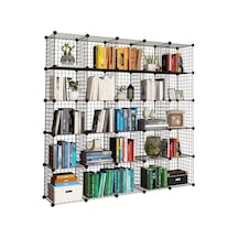 Tr 25 Bölmeli Metal Portatif Kitaplık Raf Dolap Organizer Genel