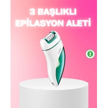 Lb 3 İn 1 Epilatör Metal Başlıklı Ipx5 Su Geçirmez 90 Dakika Şarjlı Epilasyon Cihazı