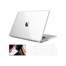 Apple Uyumlu MacBook Pro 2021 14 inç M1 A2442 Kılıf + Klavye Kılıfı + Film