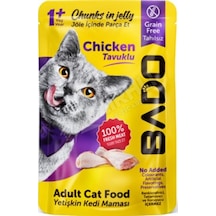 5 Adet Bado Yetişkin Kedi Yaş Mama Tavuk Etli 85 Gr