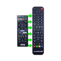 Sony Rmt-vb100u / Bdp-bx120 / Bdp-bx320 / Bdp-bx520 / Bdp-bx620 Uyumlu Dvd Ses Sistemi Kumandası